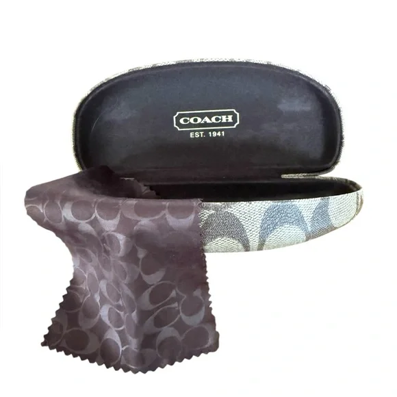 Coach Burgundy Women's Glasses W/Coach Case - Picture 8 of 9